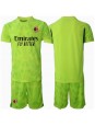 AC Milan Torwart Ausweichtrikot für Kinder 2024-25 Kurzarm (+ Kurze Hosen)